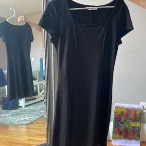 A black formal/cocktail dress
